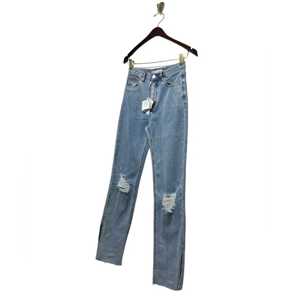 NWT BYEGREIS River Jeans Light Wash - Picture 10 of 16